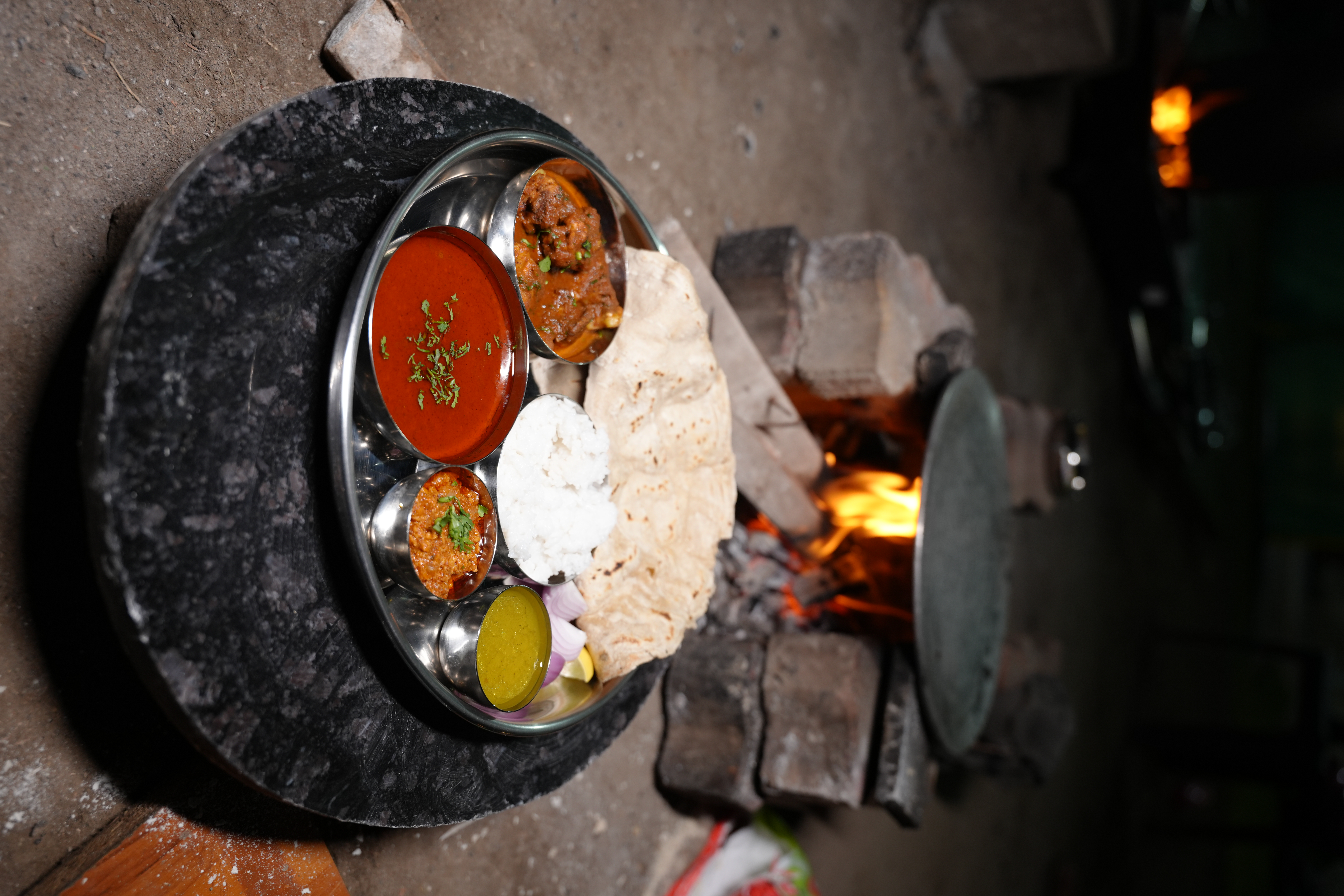 Thali Traditional Slow-Cooked Preparation